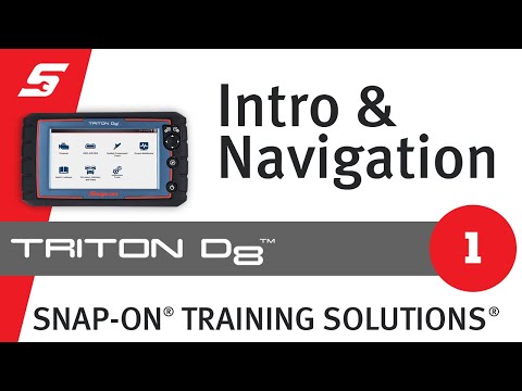 Introduction and Navigation: TRITON-D8® (Pt. 1/13) | Snap-on Training Solutions®