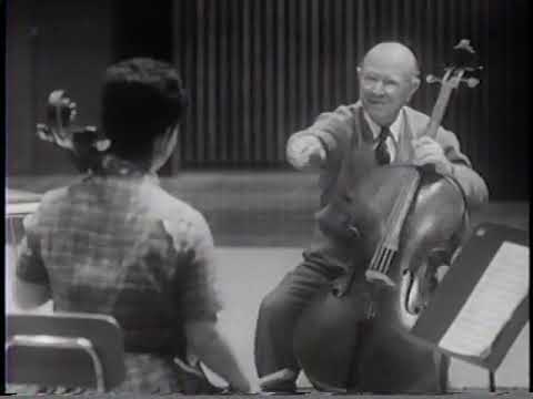 PABLO CASALS Masterclass - Brahms, Sonata No  1 in E minor Op  38 - Part 1