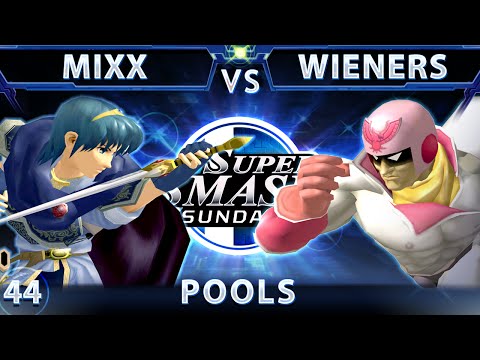 SSS 44 - Mixx (Marth) Vs. OXY Wieners (Falcon) SSBM Pools - Smash Melee