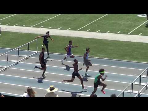 J Rubio - VarB 110m Hurdles at CIF SS-D1 Finals 5-21-16