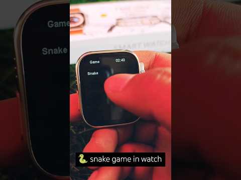 Snake game in t800 ultra smart watch || games in smart watch || #shortfeeds #t800ultra