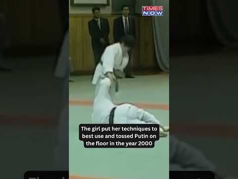 Watch! When The Little Girl Tossed Black Belt Russian President Vladimir Putin In Old Video