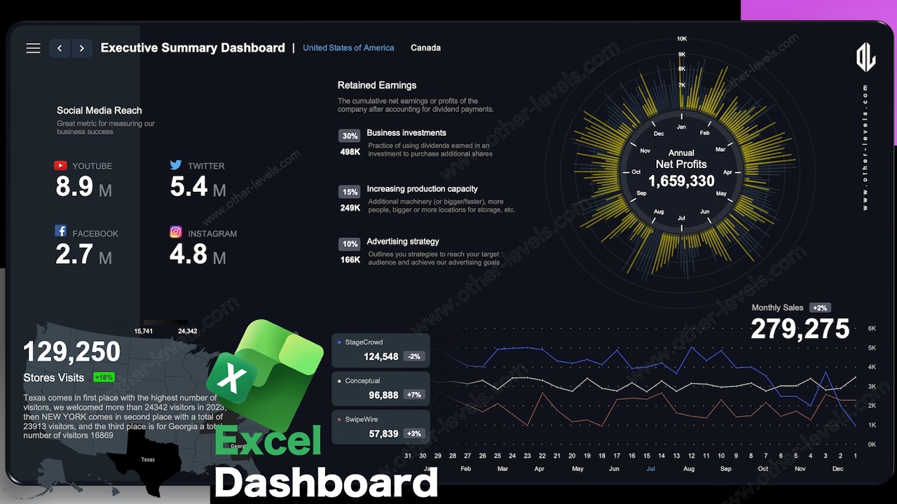 Executive Summary Dashboard Tutorial | Complete Overview & Getting Started (Excel Dashboard)