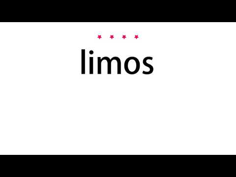 How to pronounce limos - Vocab Today