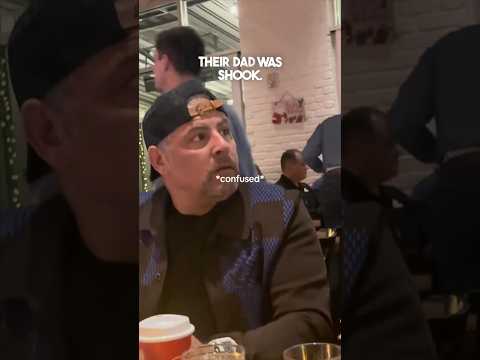 This waiter pranked their dad 😂
