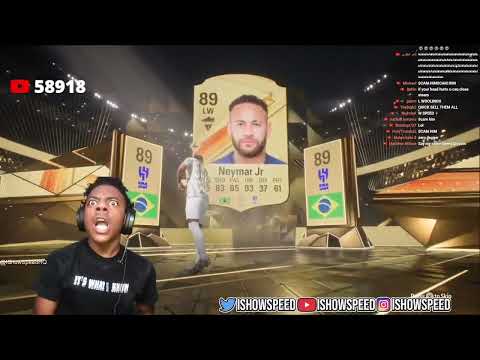 Speed packs Neymar on a fans account and QUICK SELLS him 😭😭😭 #ishowspeed