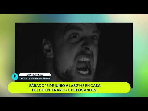 #agendacultural Julián Diafirmasú en Casa Del Bicentenario de Junín de los Andes