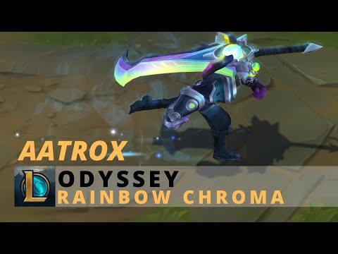 Odyssey Aatrox Rainbow Chroma - League Of Legends