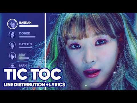 NeonPunch - Tic Toc (Line Distribution + Lyrics Color Coded) PATREON REQUESTED