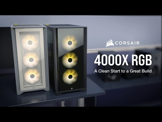 Vỏ máy tính Corsair iCUE 4000X RGB Black Tempered Glass Mid-Tower ATX