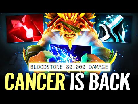 🔥 1vs4 Bloodstone Bristleback by W33 — CANCER IS BACK WTF 80.000 DMG Offlane Dota 2 Pro