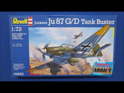 Revell - Junkers Ju87 G/D Tank Buster, 1/72, 04692 video