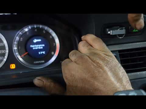 How To Reset Maintenance Overdue Message On VOLVO XC70 2008 2009 2010.