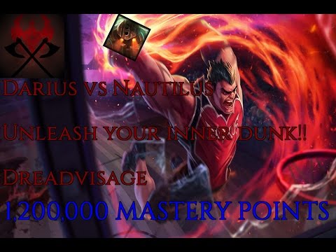Darius vs Nautilus [7.4][RANKED]  -- Top Gameplay -- 1,200,000 MASTERY POINTS -- Dreadvisage --