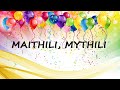 Happy Birthday to Maithili, Mythili - Birthday Wish From Birthday Bash