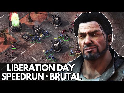 StarCraft 2 WoL - Mission 1 (Liberation Day) - Speedrun (Brutal)