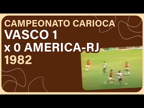 Gasperin  Campeonato Carioca 1982   Vasco 1x0 America  RJ