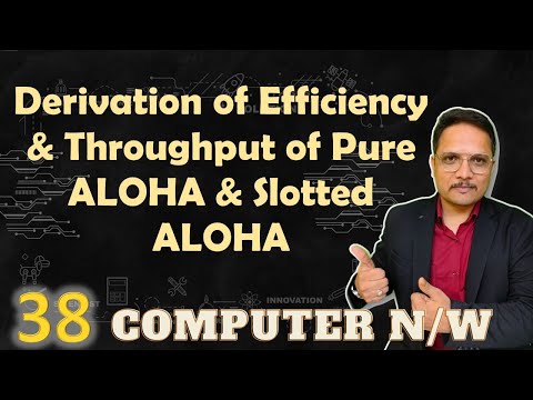 Derivation of Efficiency and Throughput of Pure Aloha and Slotted Aloha in Computer Network