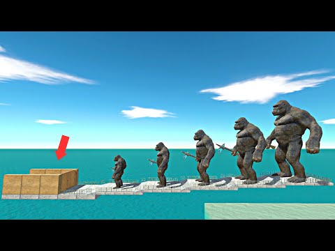 Growing King Kong Challenge - Animal Revolt Battle Simulator