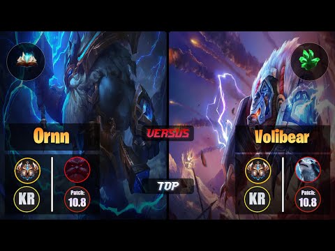 Challenger ORNN [Unsealed Spellbook] (Top) VS  VOLIBEAR - Challenger KR Patch 10.8