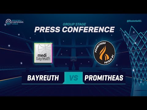medi Bayreuth v Promitheas - Press Conference - Basketball Champions League 2018-19