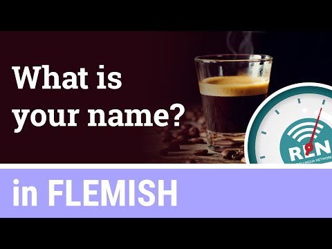 How to say "my name is..." and ask "what is your name?" in Flemish - One Minute Flemish Lesson 6