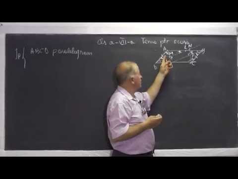 1/2 Lectia 606 - Rezolvam probleme de geometrie plana cu paralelogram - Tema pt. a doua zi - Clasa 7