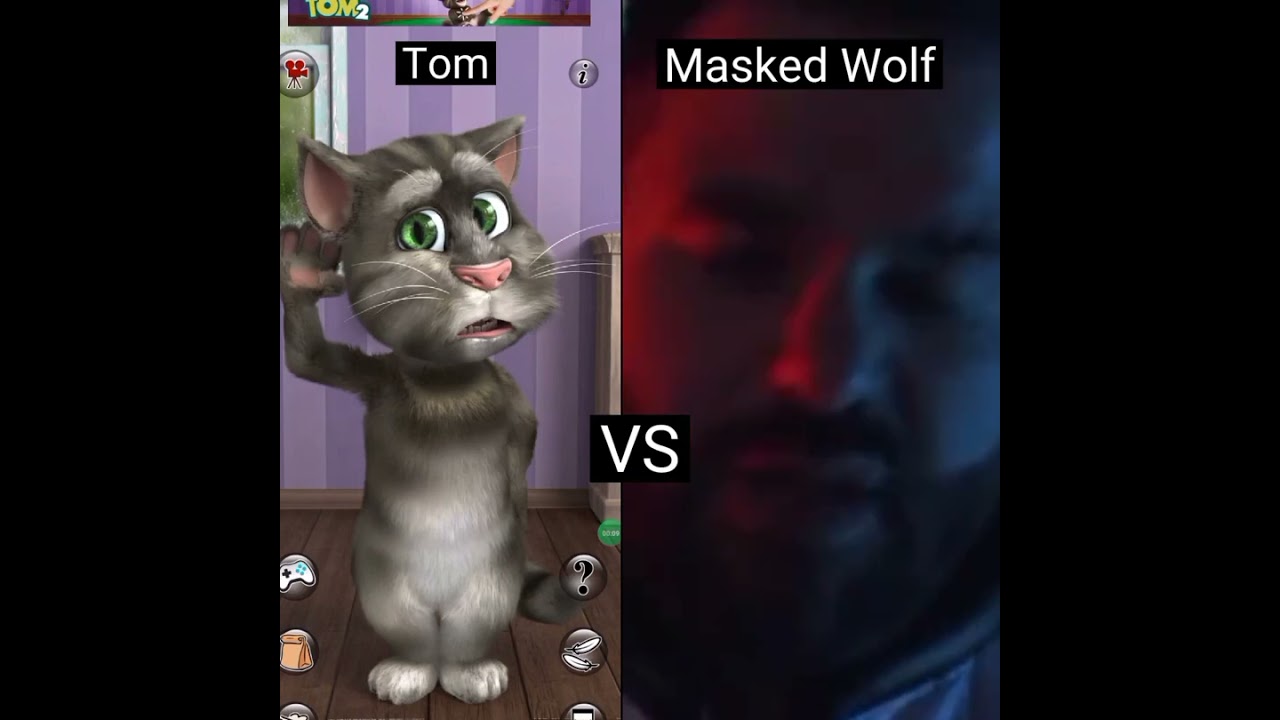 Who is best (Masked Wolf VS talkingtom) (astronaut in the ocean song) #shorts  (tomthesinger)