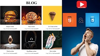 How to create a blog section with HTML and CSS | Html & Css Project 6