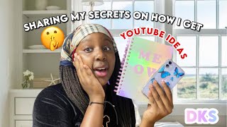 How to plan a WEEK of Content and Get YOUTUBE ideas