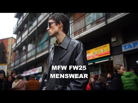 Street Style Highlights from Milan Fashion Week Men's FW25 (part one)