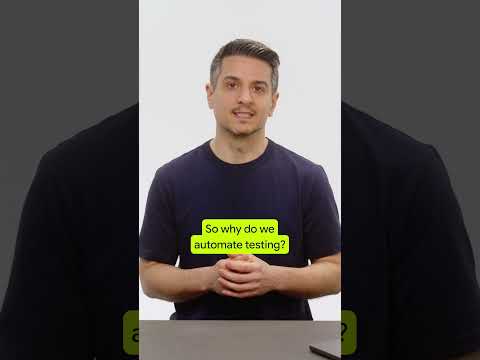 Goodbye manual testing, hello automated testing