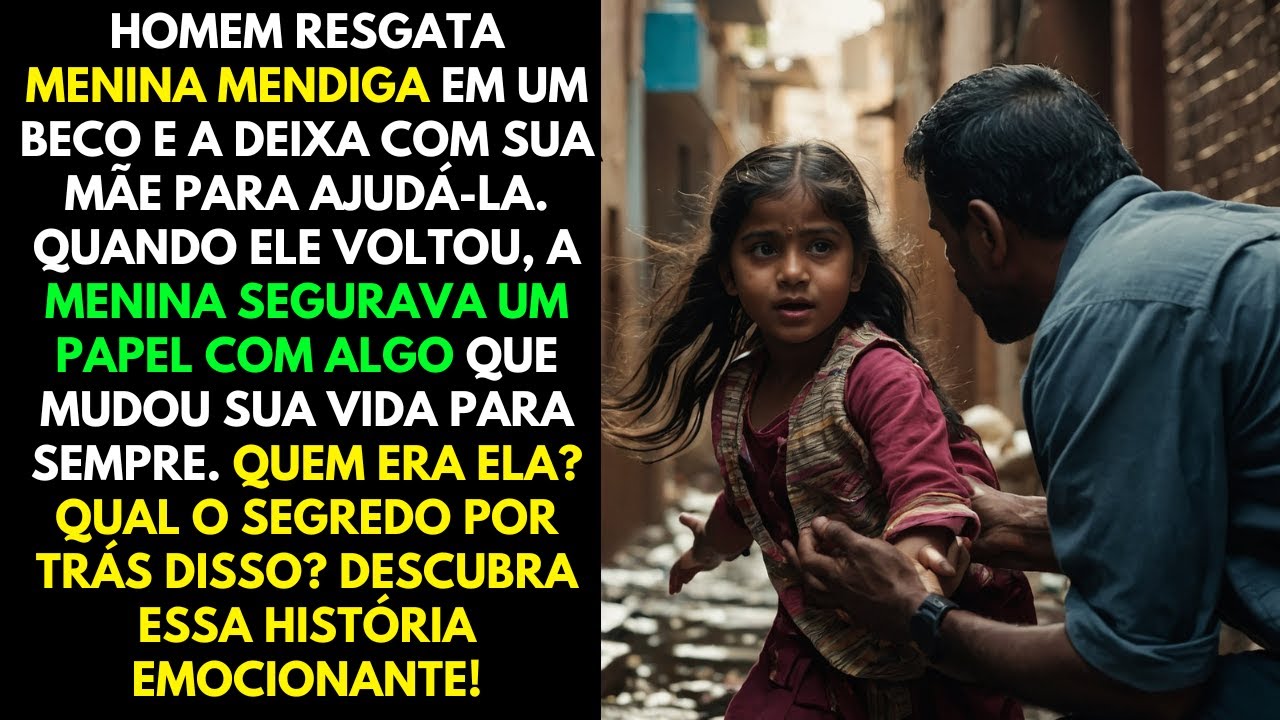 Um homem resgata uma menina mendiga no beco e a deixa com sua mãe. Quando ele voltou...