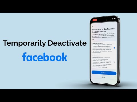How To Temporarily Deactivate Facebook Account?