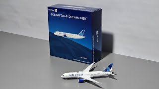 NG Model 1:400 United Airlines Boeing 787-8 Model Airplane Review