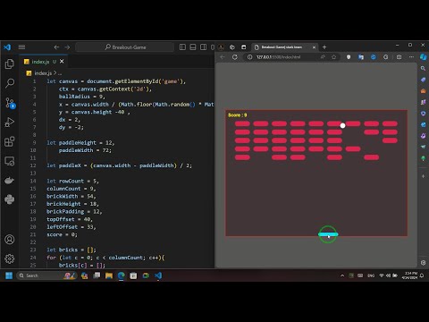Asmr Programing Breakout Game With Html Css And Javascript