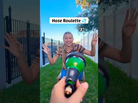HOSE ROULETTE CHALLENGE 👀😱🤣 | Raena Triple Charm #Shorts