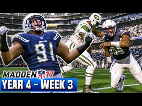 Madden 17 Chargers Franchise Year 4 - Week 3 vs Jets | Ep.74