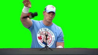 John Cena mic drop green screen