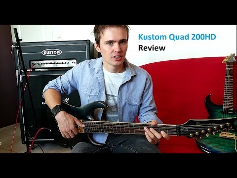Kustom Guitar Amp Head QUAD 200 HD - 200 Watts 1990-1999 - Black image 9