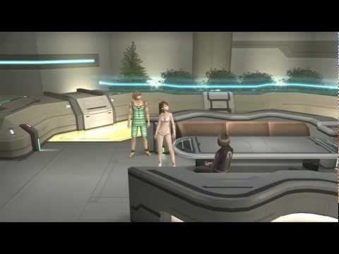 Xenosaga III HD Cutscene 055 - Nephilim's Portrait (CAT Testing Ground) - JAPANESE - SWIMSUIT MODE