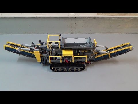 LEGO Technic 42055 Bucket Wheel Excavator "C Model" (MOC) - RC Aggregate Processing Plant