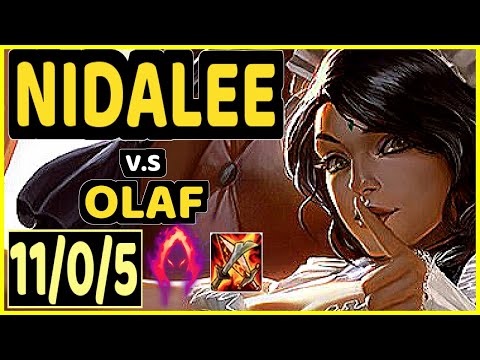 SKEANZ (NIDALEE) vs OLAF - 11/0/5 KDA JUNGLE GAMEPLAY - EUW Ranked MASTER