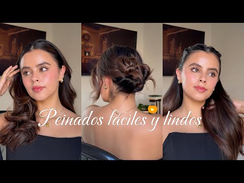 3 peinados fáciles y lindos🎀 (5 minutos)