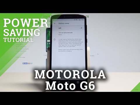 How to Enable Battery Saver on MOTOROLA Moto G6 - Power Saving Mode |HardReset.Info