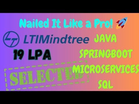 Ltimindtree Interview Experience Spring Boot Microservices Sql Java8