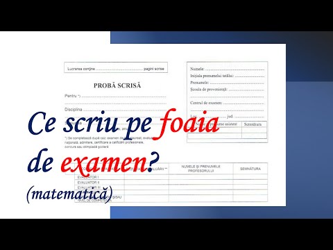Foaia de examen Bacalaureat 2021 matematica
