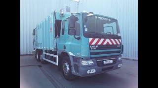 DAF 75 CF 310 VdK pusher 2000 +2x lift TOP 211'km garbage truck for sale - Image 4 | Autoline  DAF 75 CF 310 VdK pusher 2000 +2x lift TOP 211'km garbage truck | Image 4 - Autoline