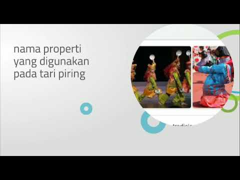 Nama properti yang digunakan pada tari piring