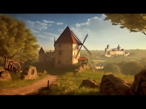 Medieval Ambience 🏰☀️ Relax in an immersive Medieval Market Life Experience